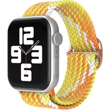 Tiklad Apple Watch 42MM Star Kordon - Turuncu-Sarı TİKLAD-6345
