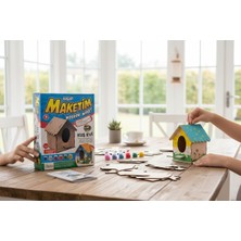 İndex Ahşap Maketim Kuş Yuvası Maketi ve Boyama Seti