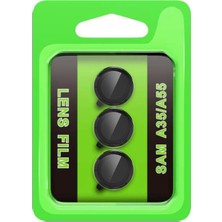 Tiklad Samsung Galaxy A35 5g Raze Metal Kamera Lens - Siyah TİKLAD-6345