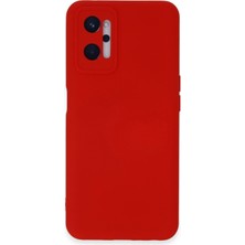 Tiklad Realme 9i 4g Kılıf Nano Içi Kadife Silikon - Kırmızı TİKLAD-6345