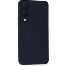 Tiklad Vivo Y17S Kılıf Nano Içi Kadife Silikon - Lacivert TİKLAD-6345
