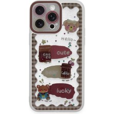 Tiklad iPhone 14 Pro Kılıf Sweet Desenli Silikon Kapak - Şeffaf TİKLAD-6345