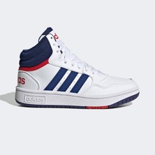 adidas Hoops Mid Çocuk Beyaz Günlük Spor Ayakkabı.-