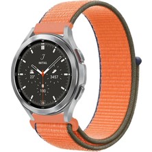 Tiklad Watch 22MM Hasırlı Cırtcırtlı Kordon - Turuncu TİKLAD-6345