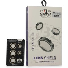 Tiklad Samsung Galaxy S24 Ultra Bilvis Titan Kamera Lens - Gold TİKLAD-6345