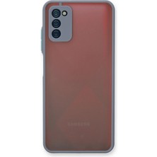 Tiklad Samsung Galaxy A03S Kılıf Montreal Silikon Kapak - Gri TİKLAD-6345
