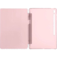 Tiklad Samsung Galaxy Tab S10 Fe Plus 13.1 Kalemlikli Hugo Tablet Kılıfı - Rose Gold TİKLAD-6345