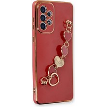 Tiklad Samsung Galaxy A53 5g Kılıf Esila Silikon - Kırmızı TİKLAD-6345