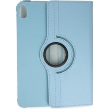 Tiklad iPad 2022 10.9 (10.nesil) Kılıf 360 Tablet Deri Kılıf - Turkuaz TİKLAD-6345