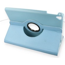 Tiklad iPad 9.7 (2018) Kılıf 360 Tablet Deri Kılıf - Turkuaz TİKLAD-6345