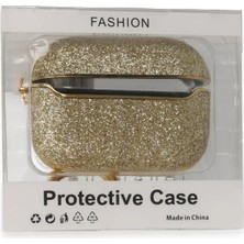 Tiklad Airpods Pro 2 (2.nesil) Spell Simli Kılıf - Gold TİKLAD-6345