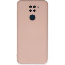 Tiklad Xiaomi Redmi Note 9 Kılıf Nano Içi Kadife Silikon - Pudra TİKLAD-6345