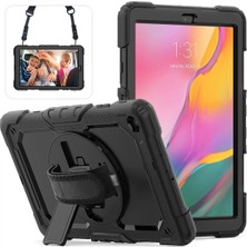 Tiklad Samsung Galaxy T510 Tab A 10.1 Kılıf Pars Tablet Kapak - Siyah TİKLAD-6345