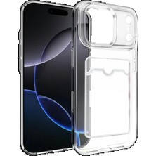 Tiklad Apple iPhone 17 Pro Max Kart Şeffaf Silikon - Şeffaf TİKLAD-6345