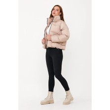 Dynamo Kadın Bej Oversize Şişme Mont 5006