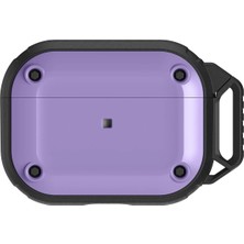 Tiklad Airpods Pro 2 (2.nesil) Asgard Kılıf - Mor TİKLAD-6345