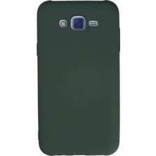 Tiklad Samsung Galaxy J7 Kılıf Nano Içi Kadife Silikon - Koyu Yeşil TİKLAD-6345