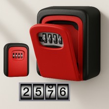 Tiklad Kırmızı Şifreli Anahtar ve Eşya Saklama Güvenlik Kasası TİKLAD-6487I
