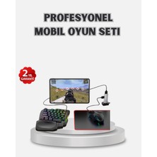 Tiklad Android Uyumlu Mobil Oyun Kiti 5in1 Klavye Mouse Dönüştürücü Gecikmesiz Fps Set TİKLAD-6487I