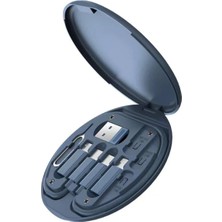 Woximax SN06 3in1 Kablo ve Kart Düzenleyici - Mavi WOXİMAX-8227