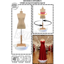 Manken İstanbul 34 Beden 360° Döner Mekanizmalı Elektrikli Dönen Vitrin Mankeni Terzi Mankeni