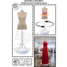 Manken İstanbul 42 Beden 360° Döner Mekanizmalı Elektrikli Dönen Vitrin Mankeni Terzi Mankeni