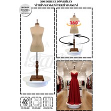 Manken İstanbul 44 Beden 360° Döner Mekanizmalı Elektrikli Dönen Vitrin Mankeni Terzi Mankeni