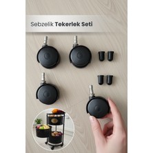 Orvila Sebzelik Tıpalı Tekerlek Seti Çok Amaçlı Tekerlek Seti