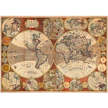 Suha Store Blue Focus 1000 Parça - Old World Map (Eski Dünya Haritası)