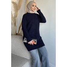 Julude Gülseli Simli Tesettür Triko Tunik P-00020160