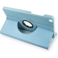 Woximax Samsung Galaxy T290 Tab A 8 Kılıf 360 Tablet Deri Kılıf - Turkuaz WOXİMAX-32147