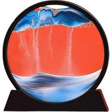 Woximax Kum Saati Yuvarlak Şık Kum Tablosu Dekoratif Kum Sulu Kum Saati WOXİMAX-32147