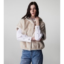 İpekyol Kapüşonlu suni kürk yelek  IW6250012212018