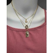 Uno Di Famiglia 3 ' Lü Charm Seti Yıldızlı Kolye , Fiyonklu Kolye , Kutup Yıldızı Figürlü Kolye