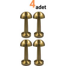 Ema Dükkan 4 Adet Şarjlı Dokunmatik Mantar Masa Lambası Gold | 3 Renk Işık 6500K 4000K 3200K | Dimlenebilir Kablosuz Abajur