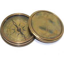 Woximax Üzeri Çapa Işlemeli Pirinç Kullanışlı Pusula WOXİMAX-56778U