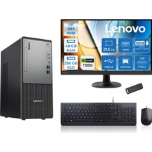 Lenovo Thinkcentre Neo 50T Gen5 Intel Core I5 14400 48GB Ddr5 256GB SSD 21.5 Inç Monitör Freedos Quadro T1000 4gb Masaüstü Bilgisayar 10002112UAS1CF00F16 + Zetta Flash Bellek