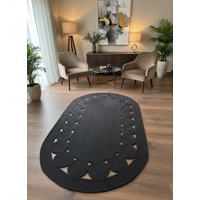 Rose'n Home JÜTRV455 Elde Dokuma Doğal Jüt Hasır Halı