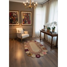 Rose'n Home JÜT-C14 Elde Dokuma Doğal Jüt Hasır Halı