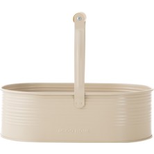 Mudo Home ROMA KULPLU DÜZENLEYİCİ MAT BEJ 32X18X26 CM