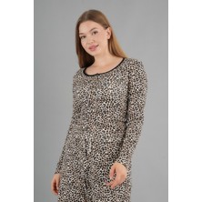 Leopar Desenli Bluz