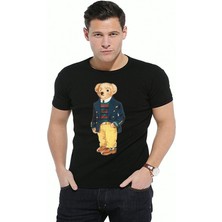 ÇARŞI47 T-Shirt Yetişkin Ayıcık Baskılı Tişört