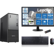 Lenovo Thinkcentre Neo 50T Gen5 Intel Core I5 14400 32GB Ddr5 256GB SSD 23.8 Inç Monitör Freedos Nvidia RTX3050 6gb Masaüstü Bilgisayar 30502412UAS1CF00F11 + Zetta Flash Bellek