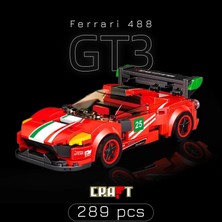Mj Toys Teknik Ferrari 488 Gt3 Yapı Oyuncak Araba Ferrari Yapı Oyuncak Araba Yapı Blok Ferrari Oyuncak Araba
