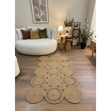 Rose'n Home JÜT-855 Elde Dokuma Doğal Jüt Hasır Halı