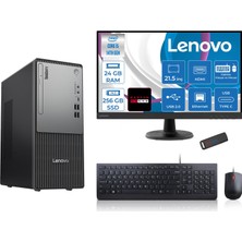 Lenovo Thinkcentre Neo 50T Gen5 Intel Core I5 14400 24GB Ddr5 256GB SSD 21.5 Inç Monitör Freedos Radeon RX550 4gb Masaüstü Bilgisayar 5502112UAS1CF00F06 + Zetta Flash Bellek