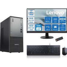 Lenovo Thinkcentre Neo 50T Gen5 Intel Core I5 14400 64GB Ddr5 512GB SSD 21.5 Inç Monitör Freedos Intel UHD 730 Masaüstü Bilgisayar 2112UAS1CF00F22 + Zetta Flash Bellek