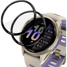 Caseonn Garmin Forerunner 970 Pmma Pet Saat Ekran Koruyucu Siyah 2 Adet