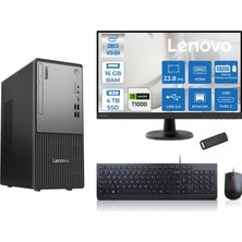 Lenovo Thinkcentre Neo 50T Gen5 Intel Core I5 14400 16GB Ddr5 4tb SSD 23.8 Inç Monitör Freedos Quadro T1000 4gb Masaüstü Bilgisayar 10002412UAS1CF00F05 + Zetta Flash Bellek
