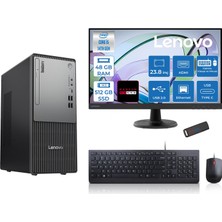 Lenovo Thinkcentre Neo 50T Gen5 Intel Core I5 14400 48GB Ddr5 512GB SSD 23.8 Inç Monitör Freedos Radeon RX550 4gb Masaüstü Bilgisayar 5502412UAS1CF00F17 + Zetta Flash Bellek